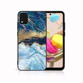 MY ART Cover protettiva per LG K42 BLUE MARBLE (141)