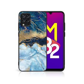 MY ART Cover protettiva per Samsung Galaxy M53 5G BLUE MARBLE (141)
