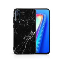 MY ART Cover protettiva Realme 7 MARBLE BLACK (142)