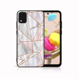 MY ART Cover protettiva per LG K42 PINK MARBLE (143)