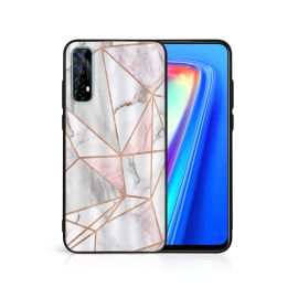 MY ART Cover protettiva Realme 7 MARBLE PINK (143)