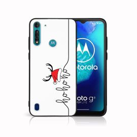 Cover MY ART con disegno natalizio Motorola Moto G8 Power Lite HOHOHO (073)