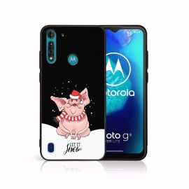 Cover MY ART con disegno natalizio Motorola Moto G8 Power Lite LET IT SNOW (075)