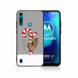 Cover MY ART con disegno natalizio Motorola Moto G8 Power Lite CANDY (076)