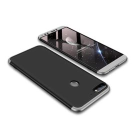Custodia protettiva 360° Huawei Y7 Prime 2018 nero (argento)