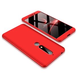 Cover protettiva 360° Nokia 6.1 rossa