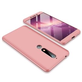Custodia protettiva 360° per Nokia 6.1 rosa