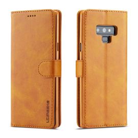 IMEEKE Custodia a portafoglio per Samsung Galaxy Note 9, marrone chiaro