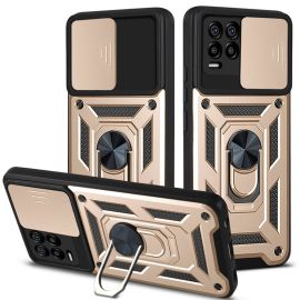 RING CAMERA Cover con supporto per Realme 8 / Realme 8 Pro oro