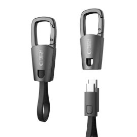 TECH-PROTECT ULTRABOOST DNA KEYCHAIN Cavo in portachiavi 60W IRON GREY