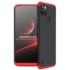 Cover protettiva 360° Realme C21Y / C25Y nero-rosso