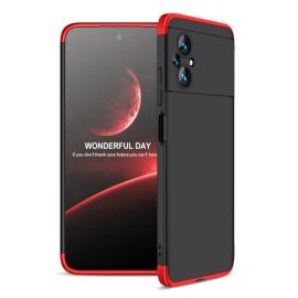 Cover protettiva 360° Xiaomi Poco M5 nero-rosso