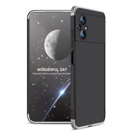 Cover protettiva 360° Xiaomi Poco M5 nero-argento