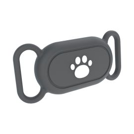 PROTEMIO PET LOCATE Cover per Samsung Galaxy SmartTag 2 per collare cane / gatto grigio scuro