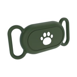PROTEMIO PET LOCATE Custodia per Samsung Galaxy SmartTag 2 per collare cane / gatto verde scuro