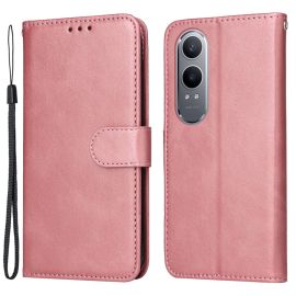 Custodia a portafoglio SMOOTH per OnePlus Nord CE 4 Lite 5G rosa