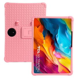 Custodia in silicone FLEX-SHIELD per TCL NxtPaper 14 rosa