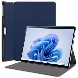 Custodia a libro LEATHER per Microsoft Surface Pro 9 / 10 / 11 blu