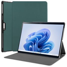 LEATHER Custodia a libro per Microsoft Surface Pro 9 / 10 / 11 verde