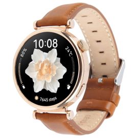 LEATHER Cinturino in pelle marrone per Garmin Lily 2 / Lily 2 Active