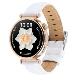 LEATHER Cinturino in pelle bianco per Garmin Lily 2 / Lily 2 Active