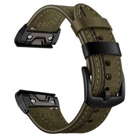 VANGUARD QuickFit Cinturino in pelle per Garmin - larghezza 26mm verde
