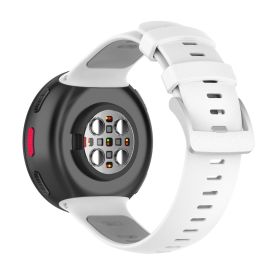SPORTY Cinturino di ricambio in silicone Polar Vantage V2 bianco