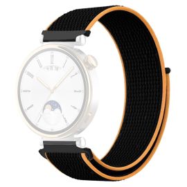 Cinturino di ricambio in NYLON per Huawei Watch GT 4 41mm BLACK-ORANGE