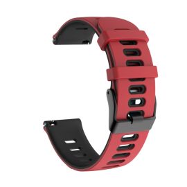 SPORTY Vymeniteľný silikónový remienok Garmin Venu 2 / Vivoactive 4 Äervený-Äierny