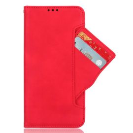 Custodia a portafoglio SLOT per Realme C75 / Realme 14x 5G rossa
