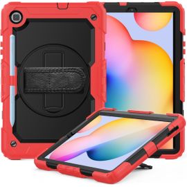 Custodia resistente SOLID 360 per Samsung Galaxy Tab S6 Lite 2024 / S6 Lite 2022 / S6 Lite rossa