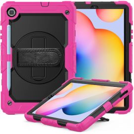 Custodia resistente SOLID 360 per Samsung Galaxy Tab S6 Lite 2024 / S6 Lite 2022 / S6 Lite rosa