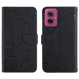 ART BLOSSOM Copri portafoglio per Motorola Moto G55 5G nero