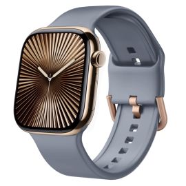 SILICONE Cinturino sostituibile per Apple Watch 10 / 11 42mm blu-grigio