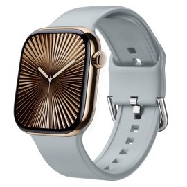 SILICONE Cinturino sostituibile per Apple Watch 10 / 11 42mm grigio