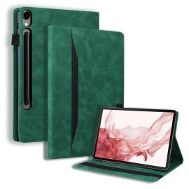 Custodia a libro FLATY per Samsung Galaxy Tab S10 Ultra / Tab S11 Ultra verde