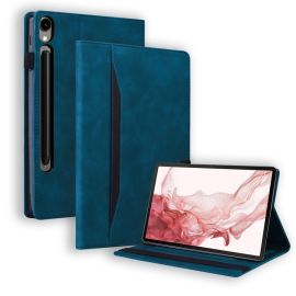 Custodia a libro FLATY per Samsung Galaxy Tab S10 Ultra / Tab S11 Ultra blu