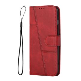 STITCHED Copri portafoglio per Infinix Hot 50 5G rosso