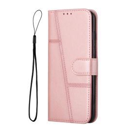 Custodia portafoglio STITCHED per Motorola Moto G05 / Moto E15 rosa