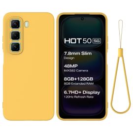 RUBBER Calotta protettiva per Infinix Hot 50 5G giallo