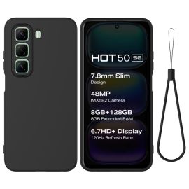 RUBBER Calotta protettiva per Infinix Hot 50 5G nero