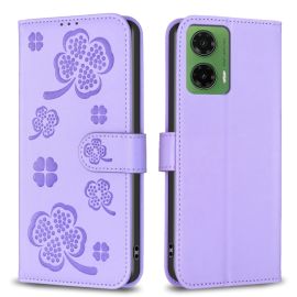 ART CLOVER Copri portafoglio per Motorola Moto G35 5G viola