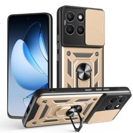 RING CAMERA Cover con supporto per Honor X8c oro