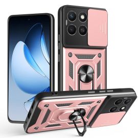 RING CAMERA Cover con supporto per Honor X8c rosa