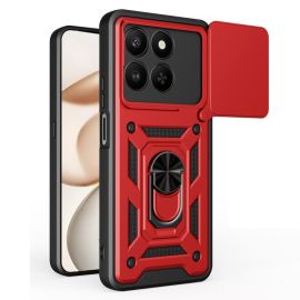 Custodia RING CAMERA con supporto per Honor 400 Smart 5G / Honor X7d rosso