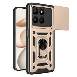 RING CAMERA Cover con supporto per Honor 400 Smart 5G / Honor X7d oro