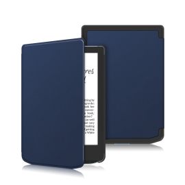 Custodia a libro LEATHER per PocketBook Verse Pro blu