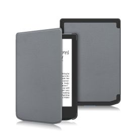 Custodia a libro LEATHER per PocketBook Verse Pro grigio