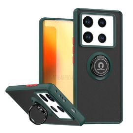 SHADOW Custodia protettiva con supporto Infinix Note 40 Pro / 40 Pro+ 5G verde scuro