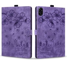 ART FLOWER Custodia a libro per Honor Pad X8a viola